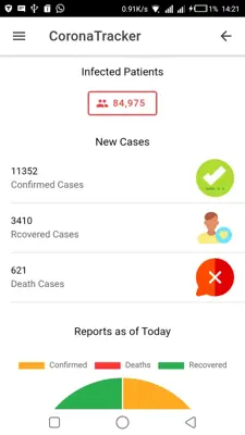 Corona Tracker android App screenshot 6